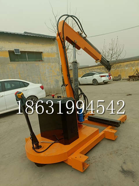 舒兰市自卸车厢随车吊 自制轮式四不像起重机 四驱平板吊 5吨 贵盛